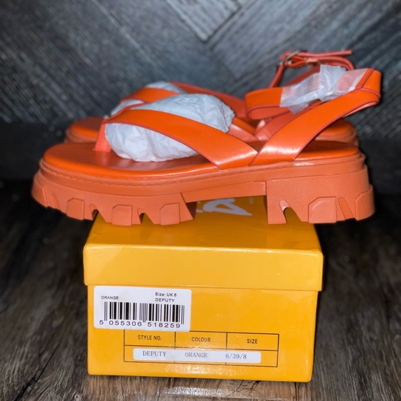 Orange chunky sandals - Picture 2 of 4